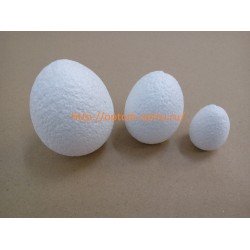 Яйцо из пенопласта 5х3.5 см. Упк 300 шт.